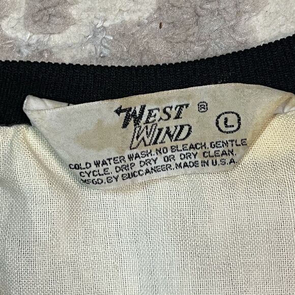 Vintage West Wind Men's Iowa Hawkeyes Windbreaker Jacket Sz L USA Made - Picture 5 of 10